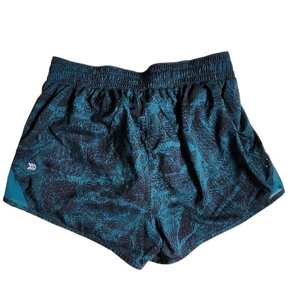 All In Motion blue green teal run shorts sz M - Picture 2 of 10